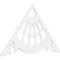 Ekena Millwork Pitch Wagon Wheel Architectural Grade PVC Gable Pediment, 72"W x 42"H x 1"P (14/12) GPP072X042X100WAG - alternate 1